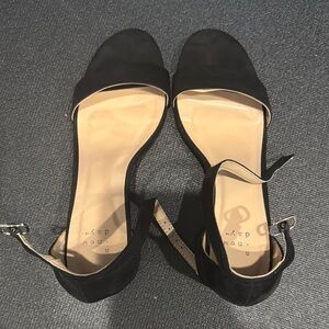 A New Day Black Stiletto Heels with Ankle Strap